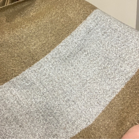 Goodnight Macaroon Tan and White Shawl Wrap - Picture 6 of 6
